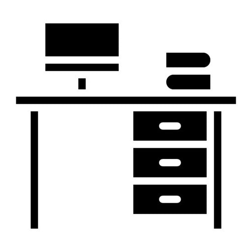 Hot Desk Glyph Icon
