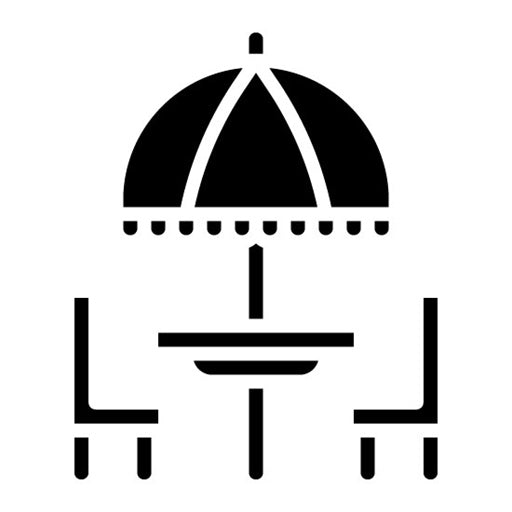 Outdoor Terrace Glyph Icon