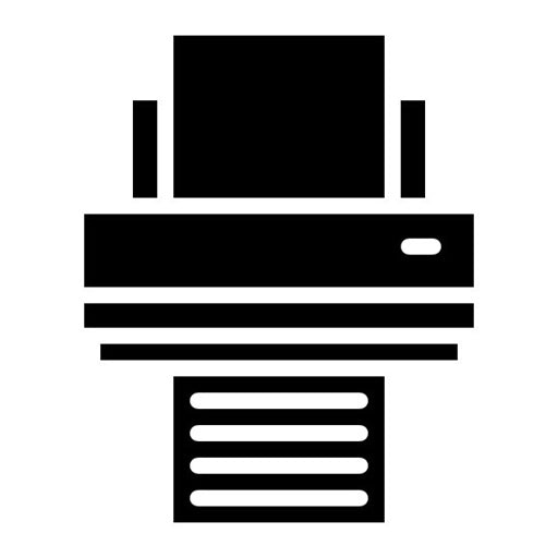 Printing Service Glyph Icon