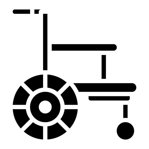 Wheelchair Glyph Icon