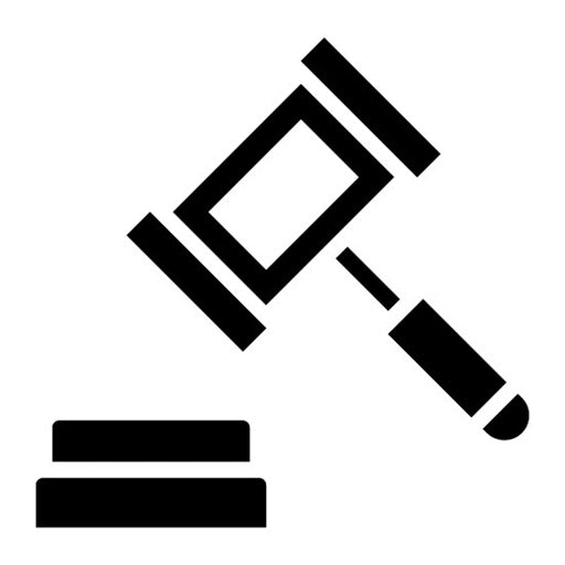 Auction Glyph Icon | Compliance And Regulation