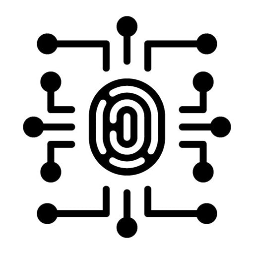 Biometric Data Glyph Icon