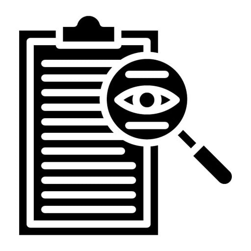 Transparency Glyph Icon | Compliance And Regulation