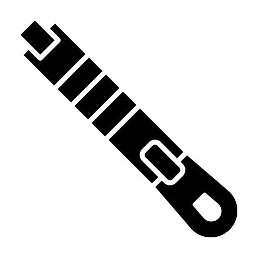 Zipper Glyph Icon | Sewing