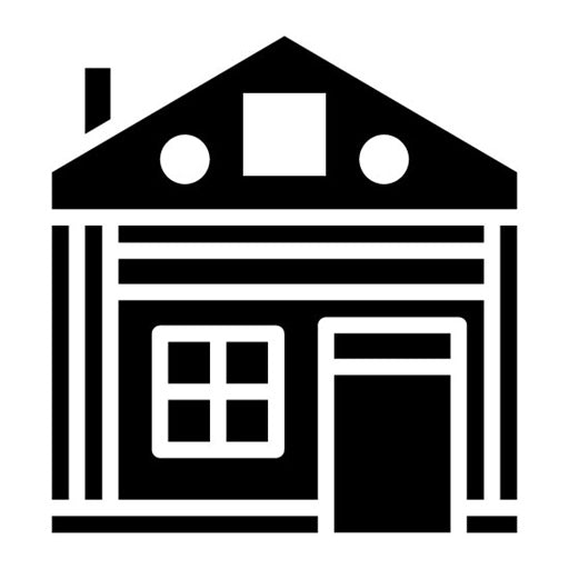 Farm House Glyph Icon
