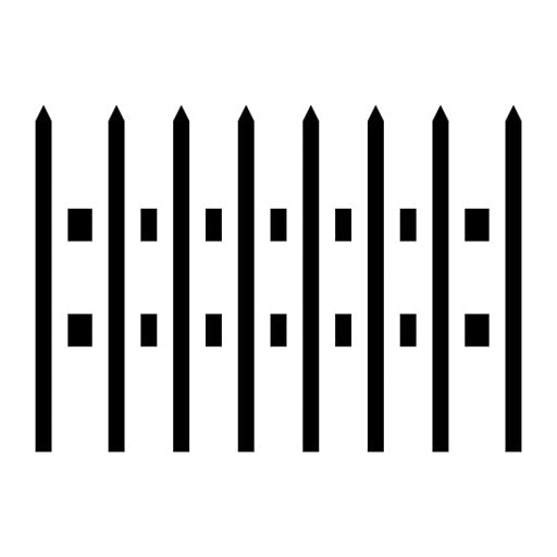 Fence Glyph Icon