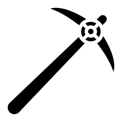 Pickaxe Glyph Icon