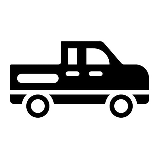 Pickup Truck Glyph Icon