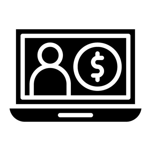 Cost Per Acquisition Glyph Icon | Video Blog