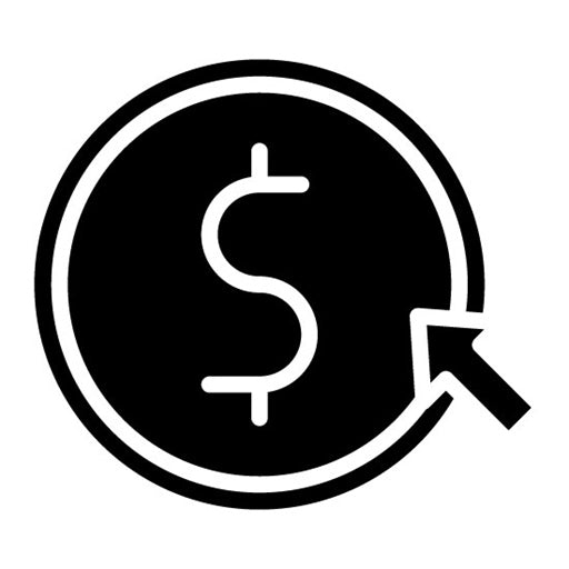 Cost Per Click Glyph Icon | Video Blog