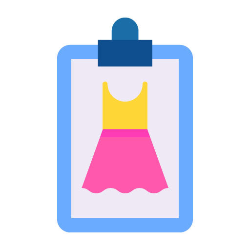Dress Sketch Flat Icon