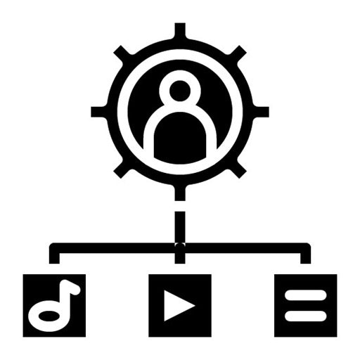 User Generated content Glyph Icon | Video Blog