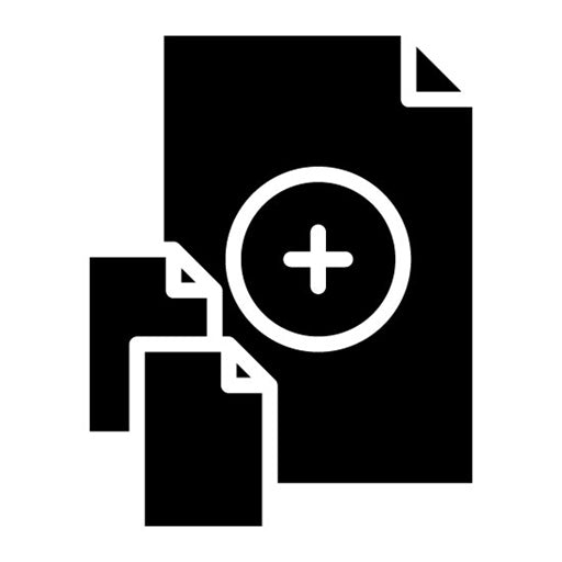 Add File Glyph Icon