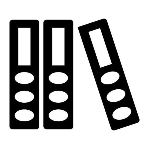 Binders Folder Glyph Icon