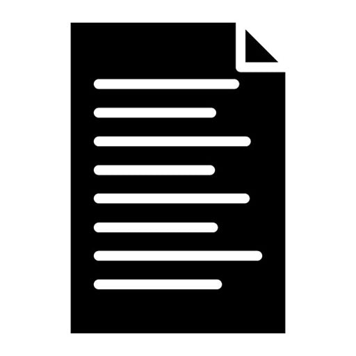 Document Glyph Icon | Documents And Files