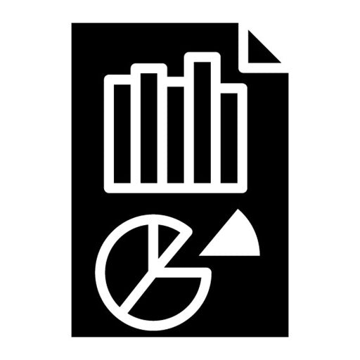 Statistics Report Glyph Icon