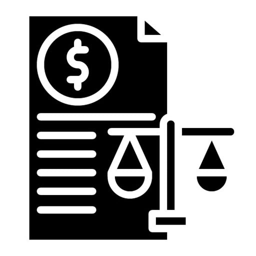 Balance Sheet Glyph Icon | Credit And Loan