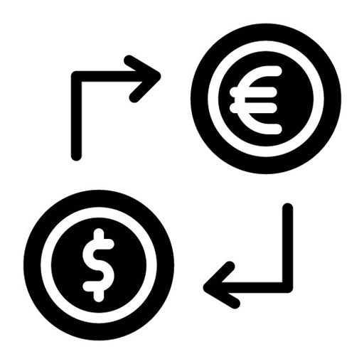 Currency Exchange Glyph Icon | Credit And Loan