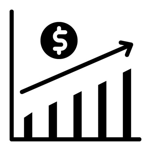 Profit Glyph Icon | Credit And Loan