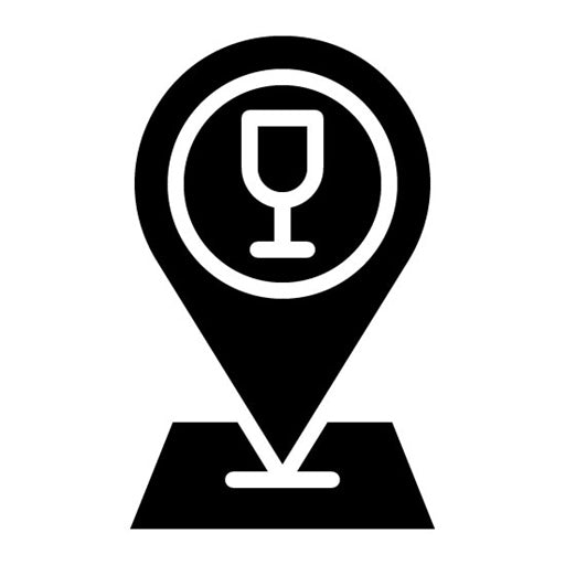 Bar Location Glyph Icon