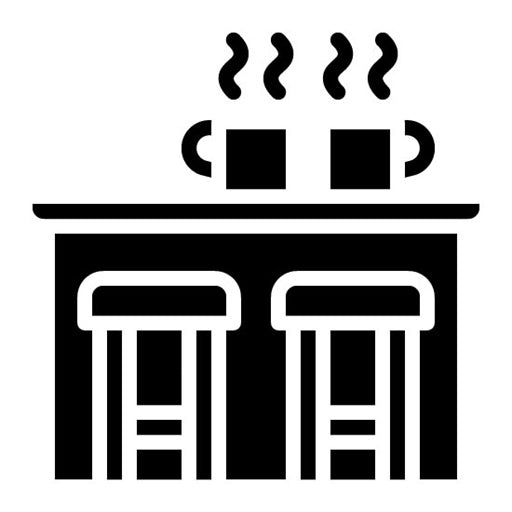 Cafe and Bar Glyph Icon