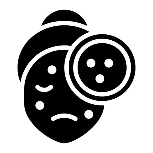 Acne Glyph Icon | Cosmetology