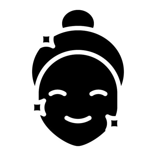 Clean Face Glyph Icon