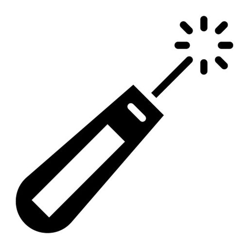 Laser Therapy Glyph Icon