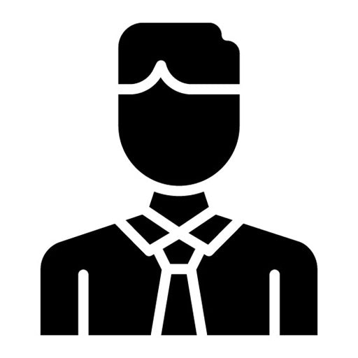 Assistant Man Glyph Icon
