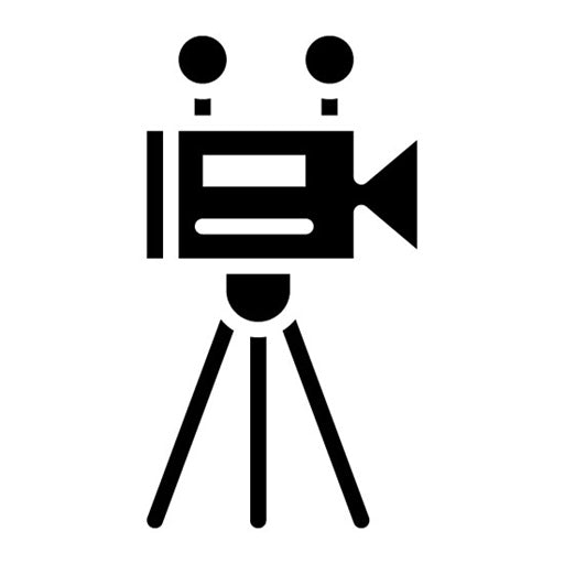 Camera Film Glyph Icon