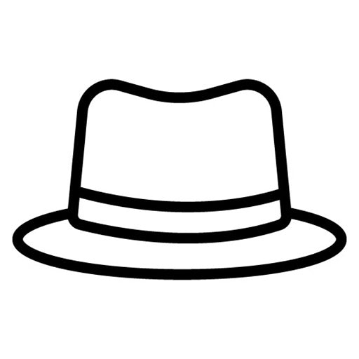 Noir Hat Icon