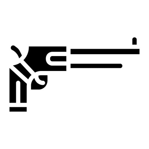 Revolver Glyph Icon
