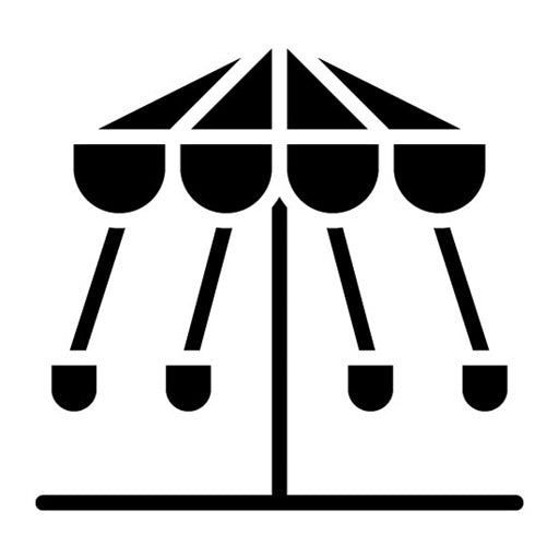 Carousel Glyph Icon | Water Park
