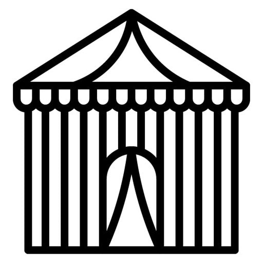 Circus Tent Icon | Water Park