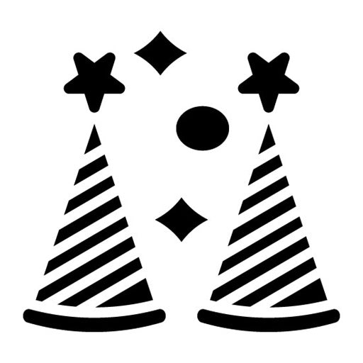 Celebration Hat Glyph Icon | Water Park