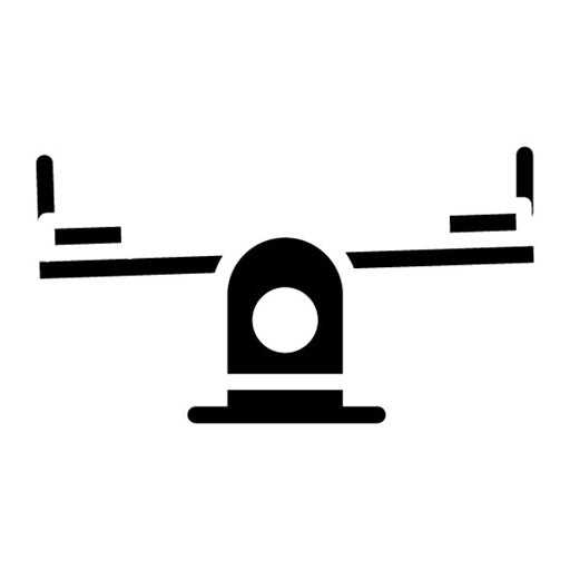 Seesaw Glyph Icon | Water Park