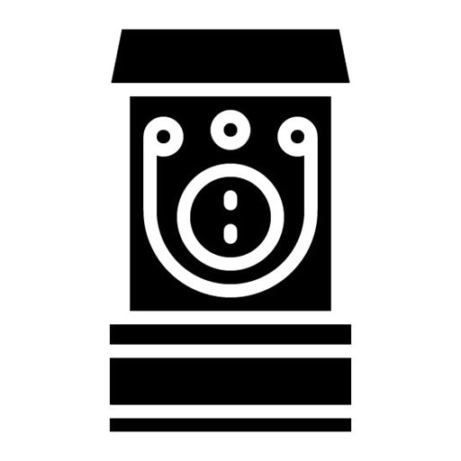 Skeeball Glyph Icon