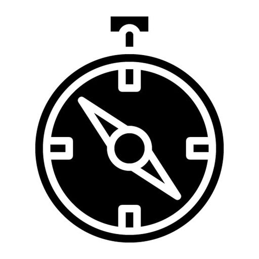 Compass Glyph Icon | Geography