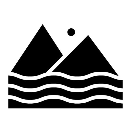 Lake Glyph Icon | Geography