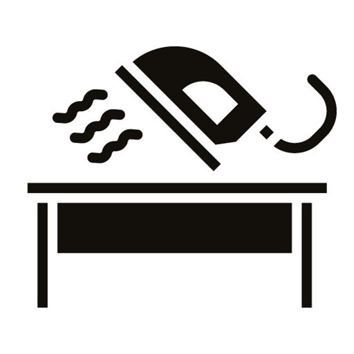 Steam Iron Glyph Icon