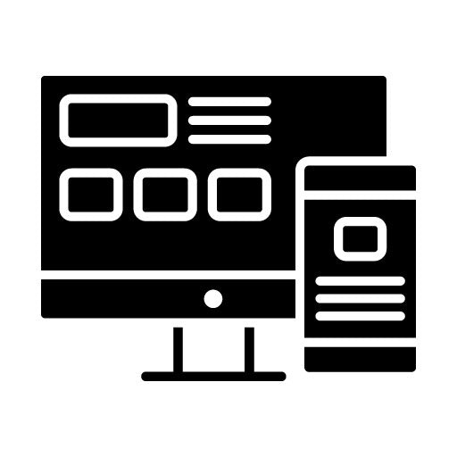 Web Design Glyph Icon