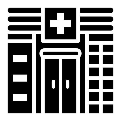 Clinic Glyph Icon