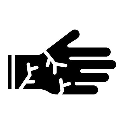 Dry Skin Glyph Icon | Dermatology