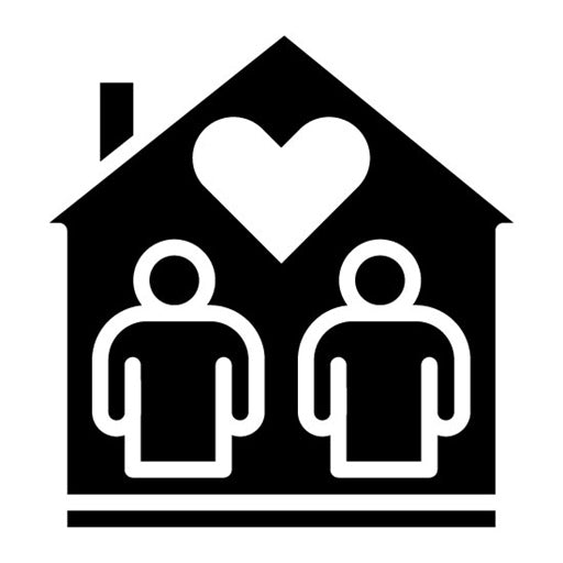 Assisted Living Glyph Icon | Home Services