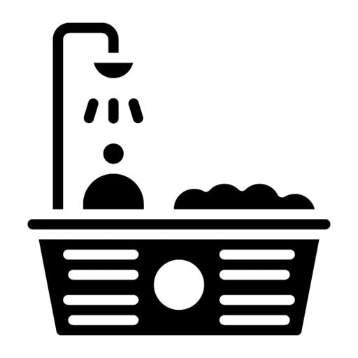 Bathing Assistance Glyph Icon