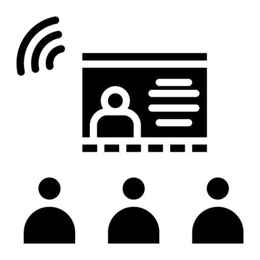 Care Recipient Webinar Glyph Icon