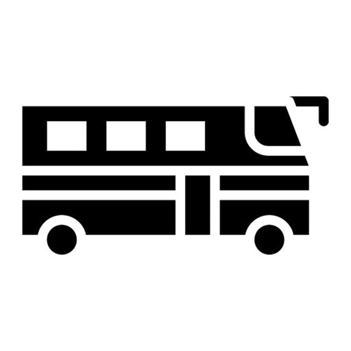 Shuttle Service Glyph Icon