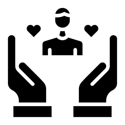 Volunteer Caregiver Glyph Icon
