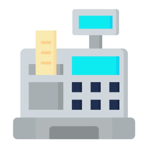 Cashier Machine Flat Icon