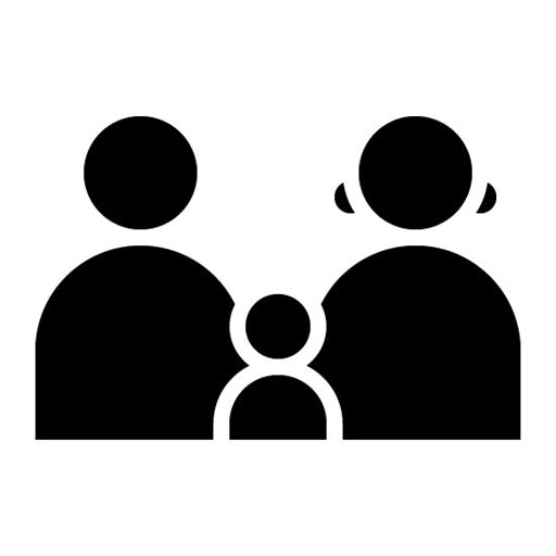 Family Glyph Icon | Human Rights